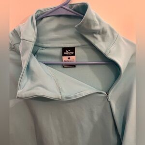 Nike Pro Light Blue Zip-Up Jacket